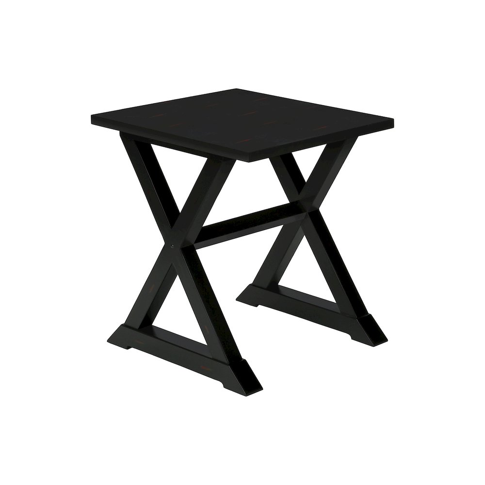 Transitional Accent Table in Black color. Picture 1