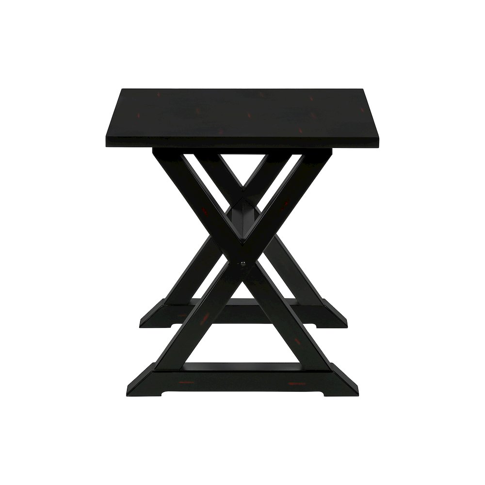 Transitional Accent Table in Black color. Picture 2