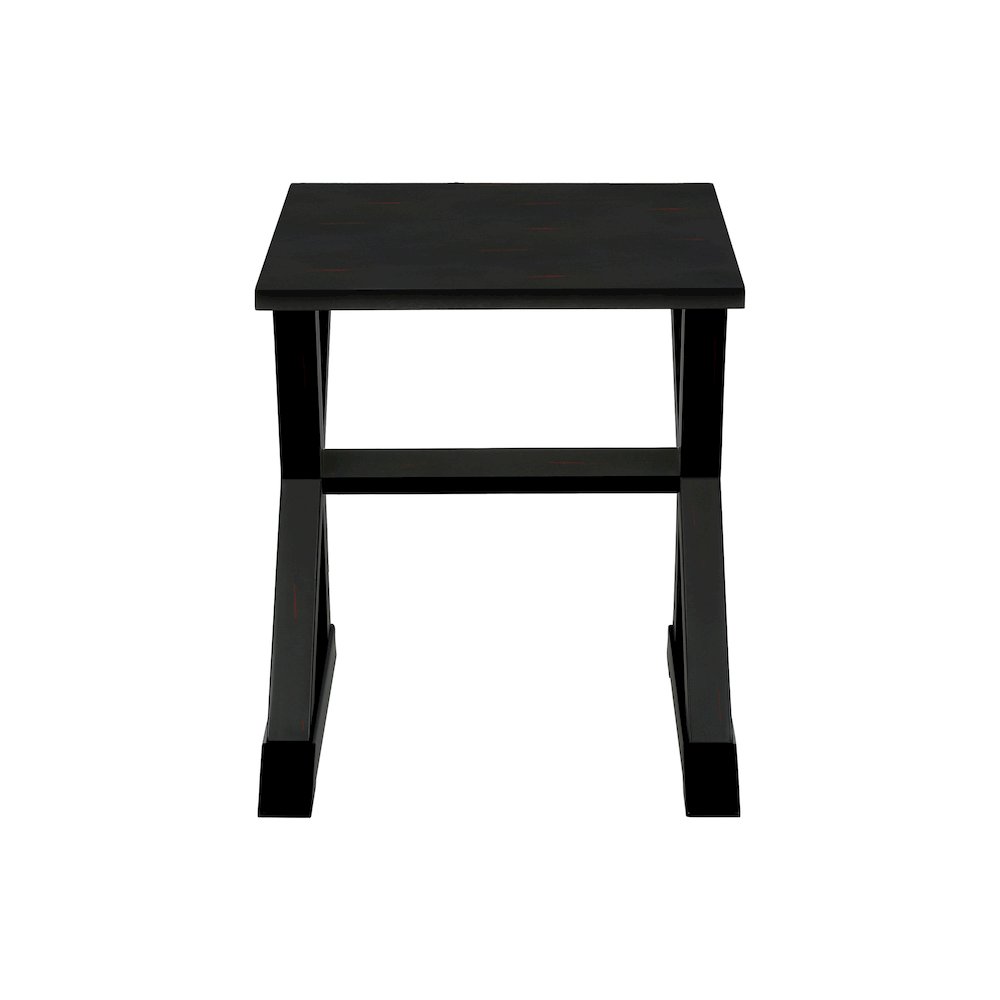 Transitional Accent Table in Black color. Picture 3