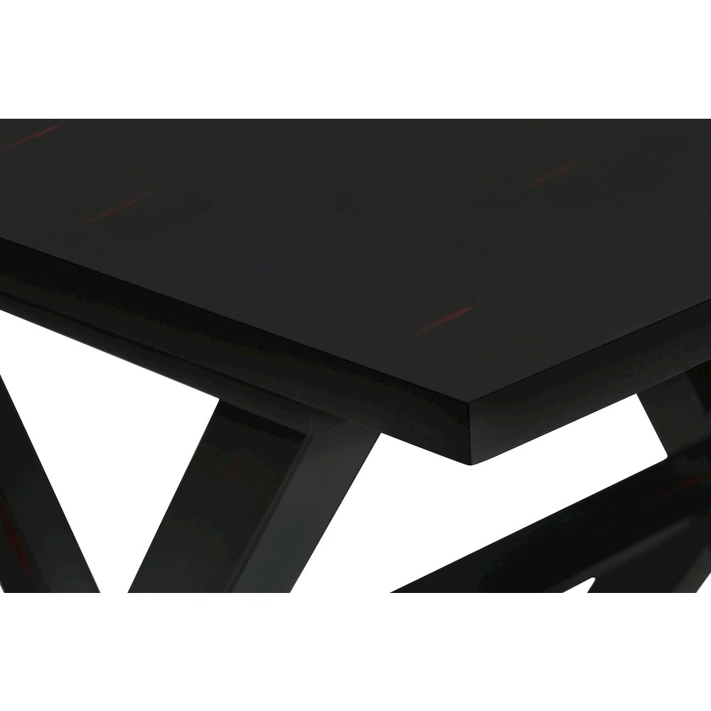 Transitional Accent Table in Black color. Picture 6