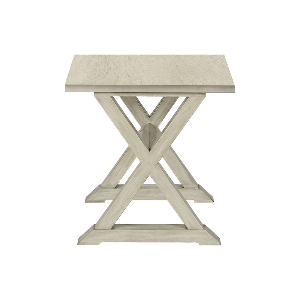 Transitional Accent Table in White color. Picture 3