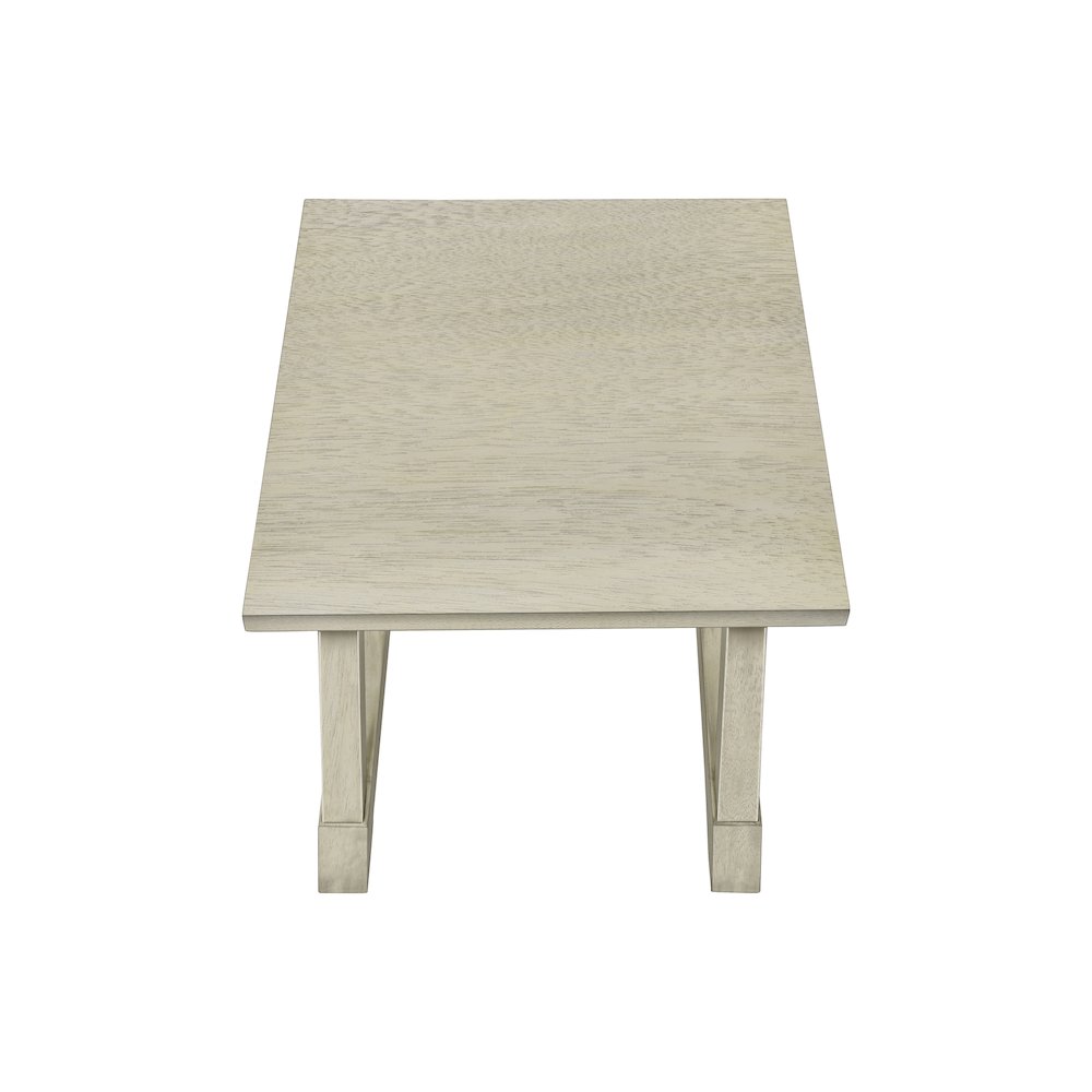 Transitional Accent Table in White color. Picture 5