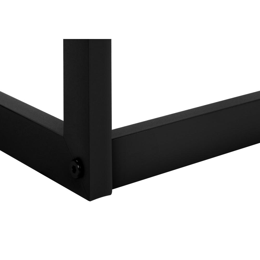 Ladder, Step Stool, Bedroom, Kitchen, Black Metal, Dark Taupe Laminate. Picture 7