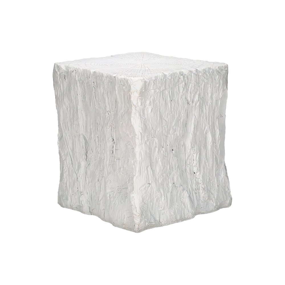 Accent Table, 25H, End, Nightstand, Side Table, Square, White, Contemporary. Picture 1