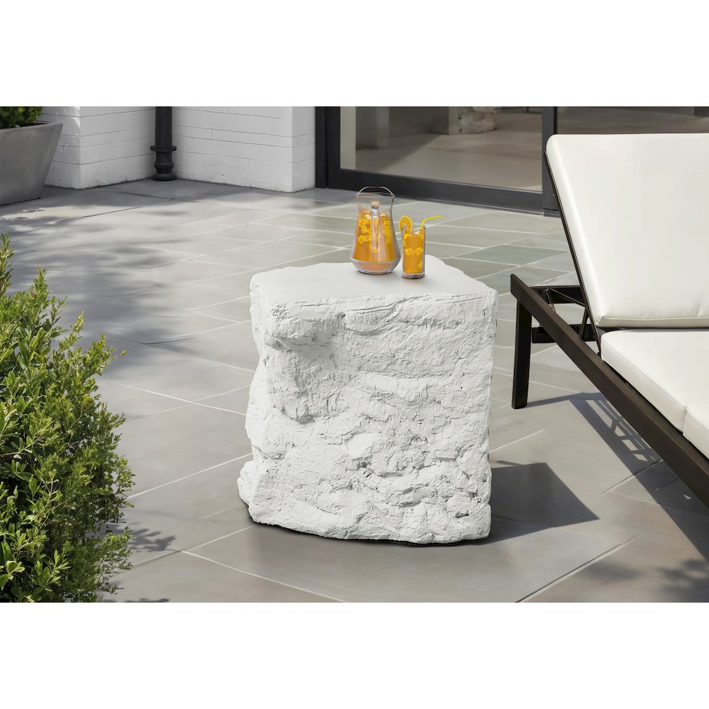 Accent Table, 25H, Side Table, Nightstand, End, White, Contemporary, Modern. Picture 3