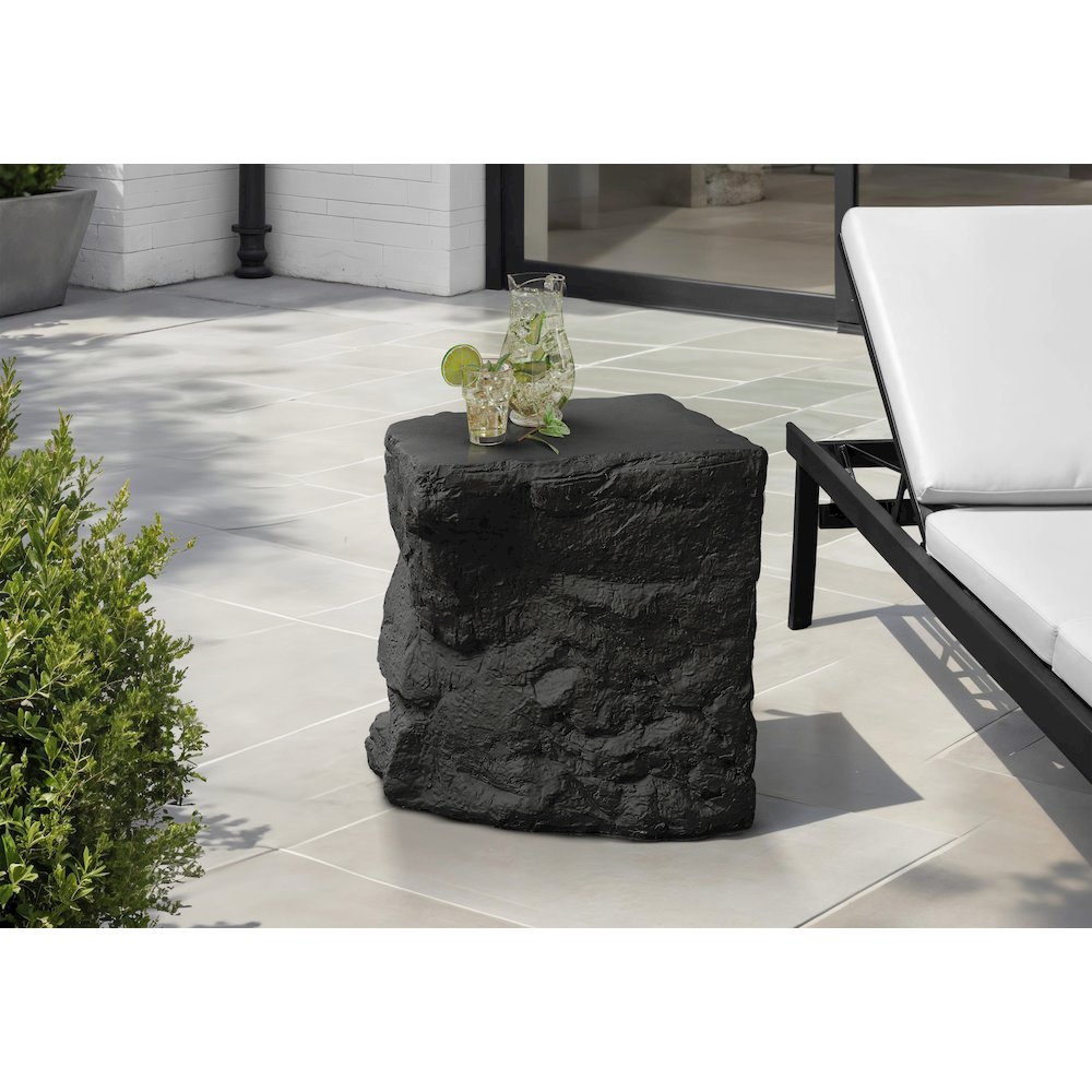 Accent Table, 25H, Side Table, Nightstand, End, Black, Contemporary, Modern. Picture 9