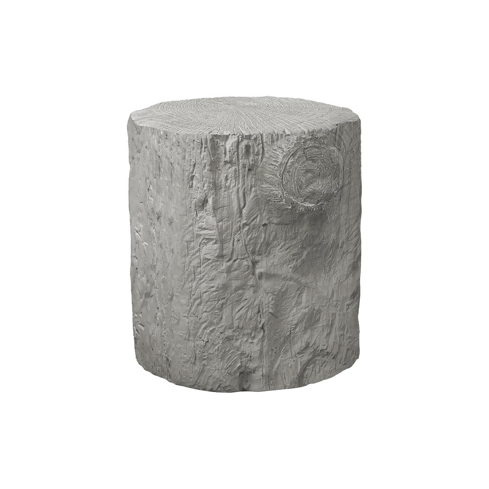 Accent Table, 25H, Drum, End, Nightstand, Round, Side Table, Grey, Contemporary. Picture 1