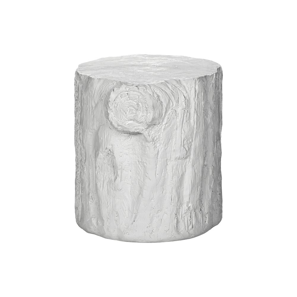 Accent Table, 25H, Drum, End, Nightstand, Round, Side Table, White, Contemporary. Picture 1