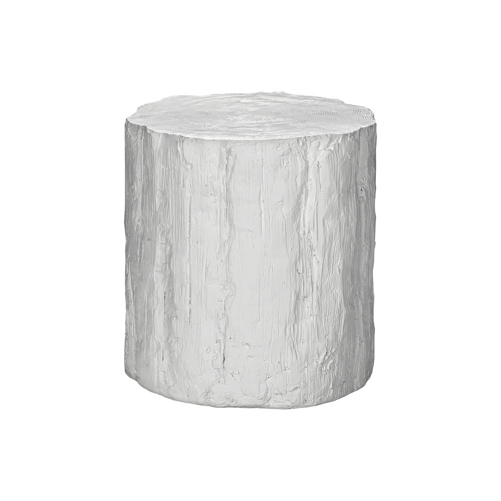 Accent Table, 25H, Drum, End, Nightstand, Round, Side Table, White, Contemporary. Picture 3