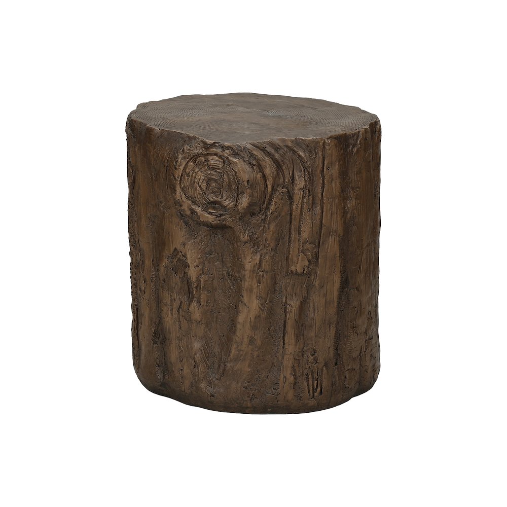 Accent Table 25H, Drum, End, Nightstand, Round, Side Table, Walnut, Contemporary. Picture 1