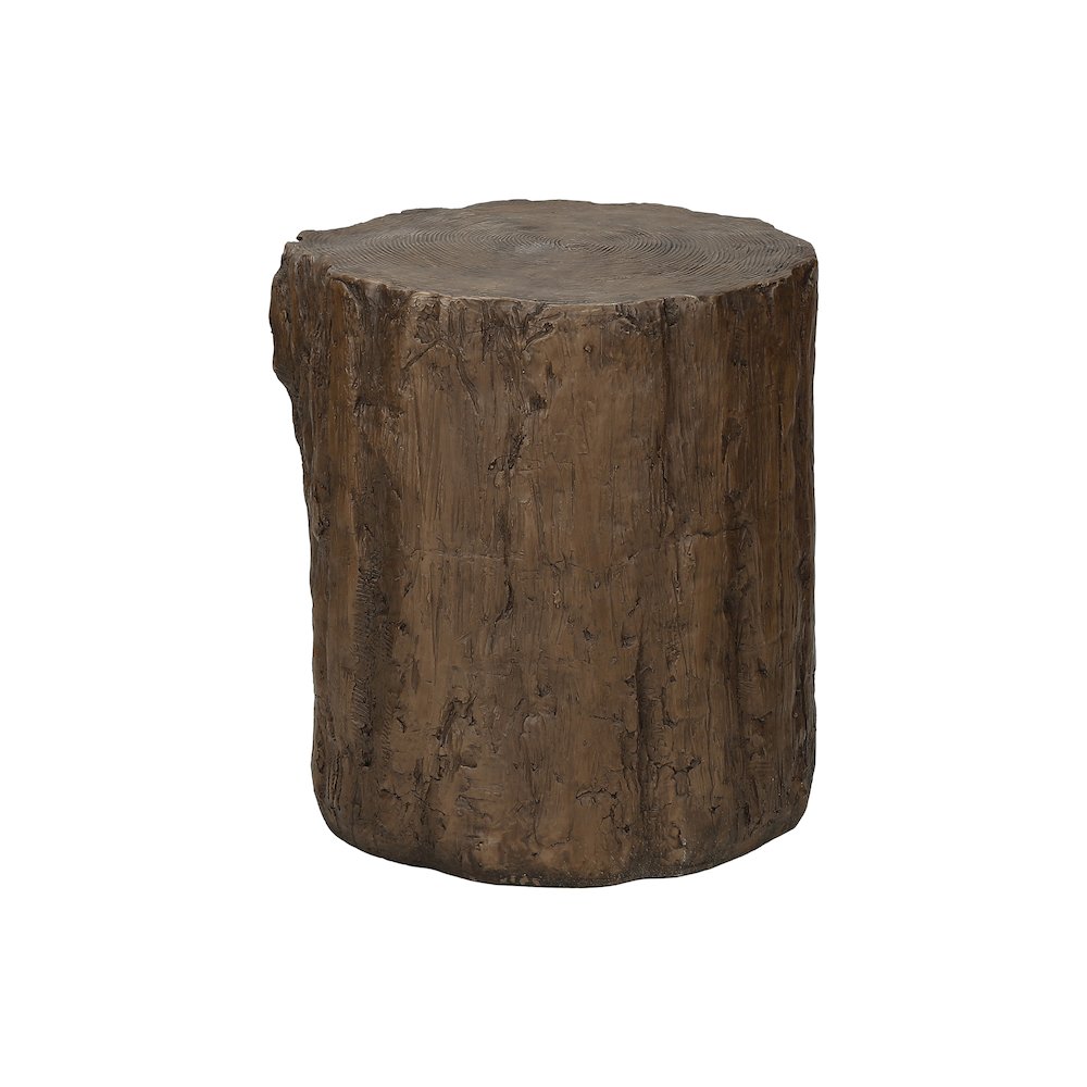 Accent Table 25H, Drum, End, Nightstand, Round, Side Table, Walnut, Contemporary. Picture 2