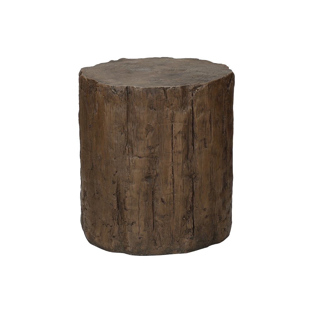 Accent Table 25H, Drum, End, Nightstand, Round, Side Table, Walnut, Contemporary. Picture 3