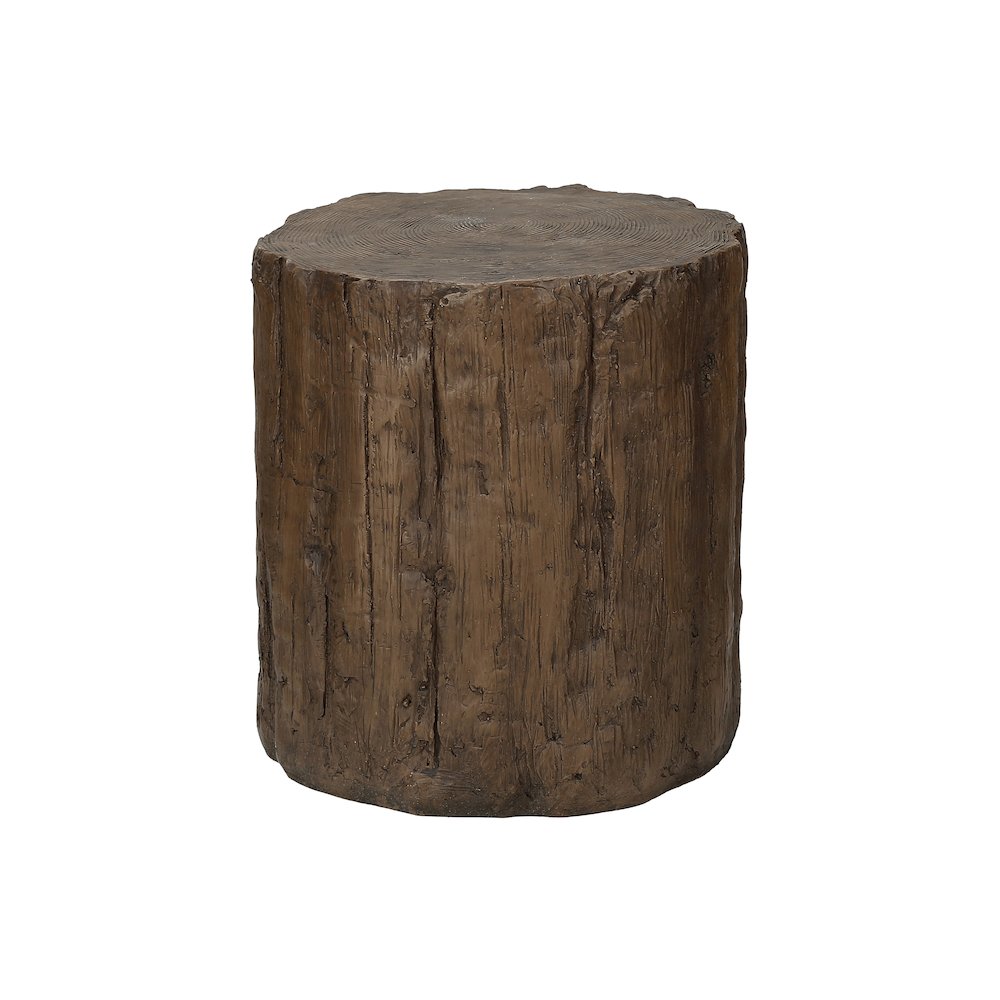 Accent Table 25H, Drum, End, Nightstand, Round, Side Table, Walnut, Contemporary. Picture 4
