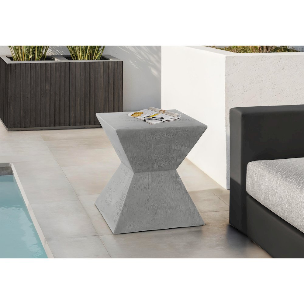 Accent Table, 25H, Side Table, End, Nightstand, Grey, Contemporary, Modern. Picture 7