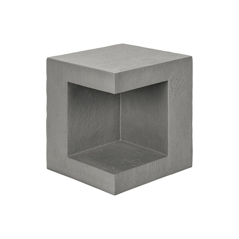 Accent Table, 25H, Side Table, Nightstand, End, Square, Grey, Contemporary. Picture 1