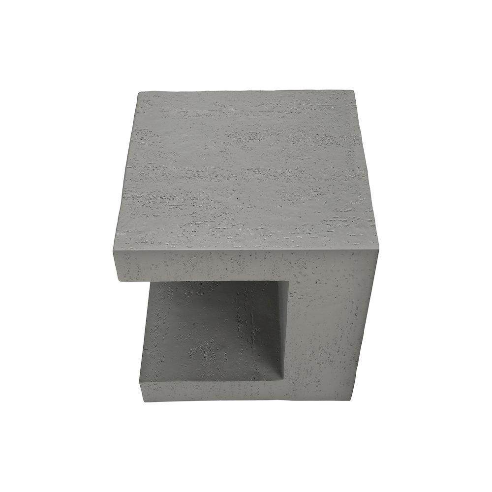 Accent Table, 25H, Side Table, Nightstand, End, Square, Grey, Contemporary. Picture 5