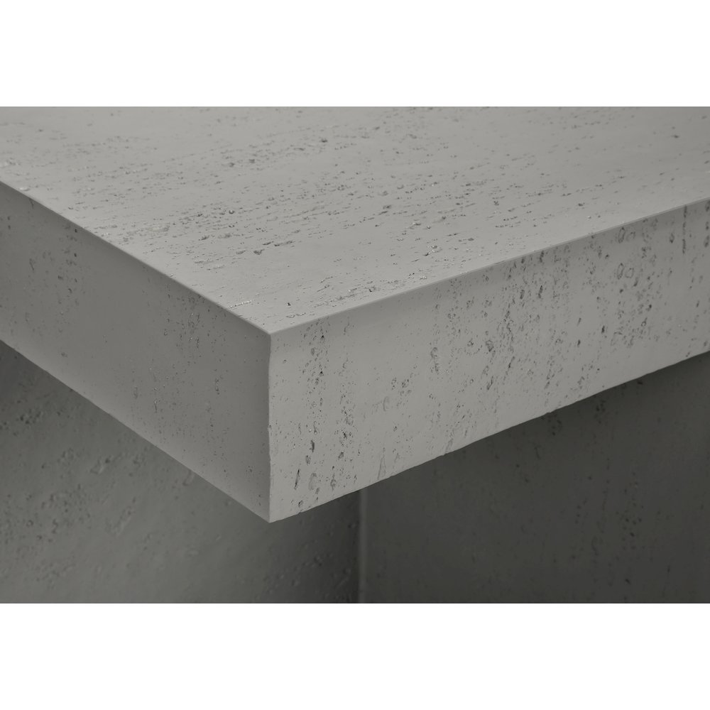 Accent Table, 25H, Side Table, Nightstand, End, Square, Grey, Contemporary. Picture 6