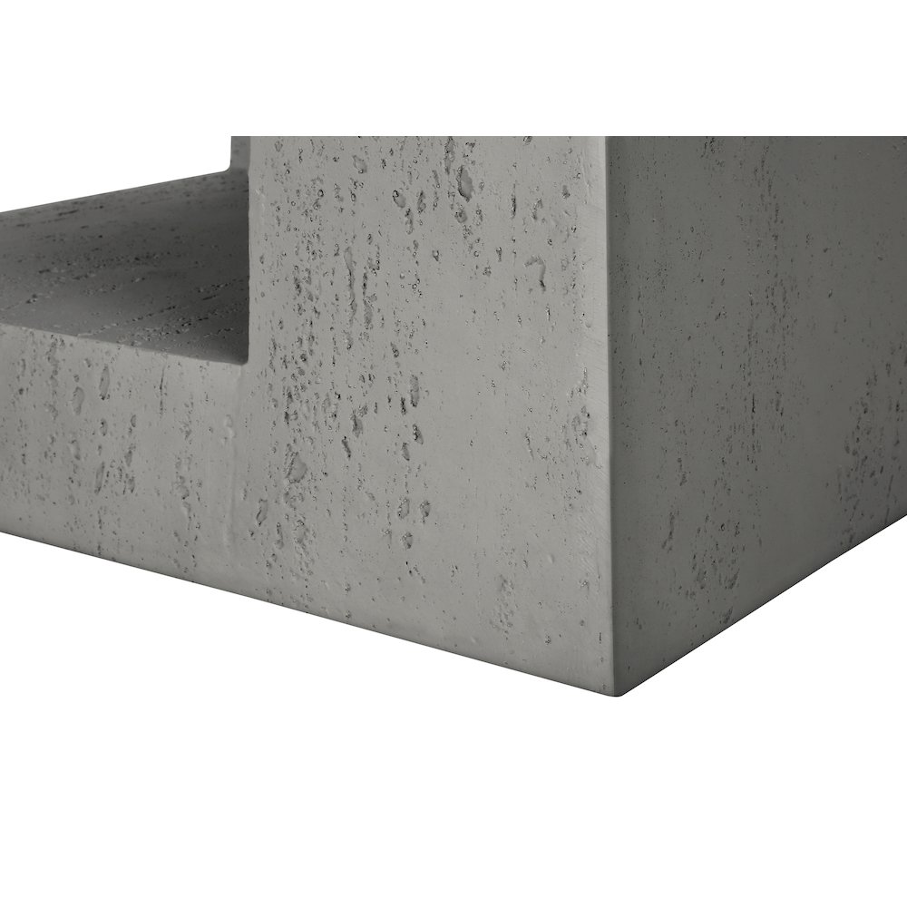 Accent Table, 25H, Side Table, Nightstand, End, Square, Grey, Contemporary. Picture 7