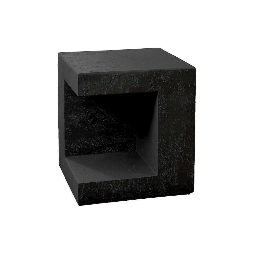 Accent Table, 25H, Side Table, Nightstand, End, Square, Black, Contemporary. Picture 1