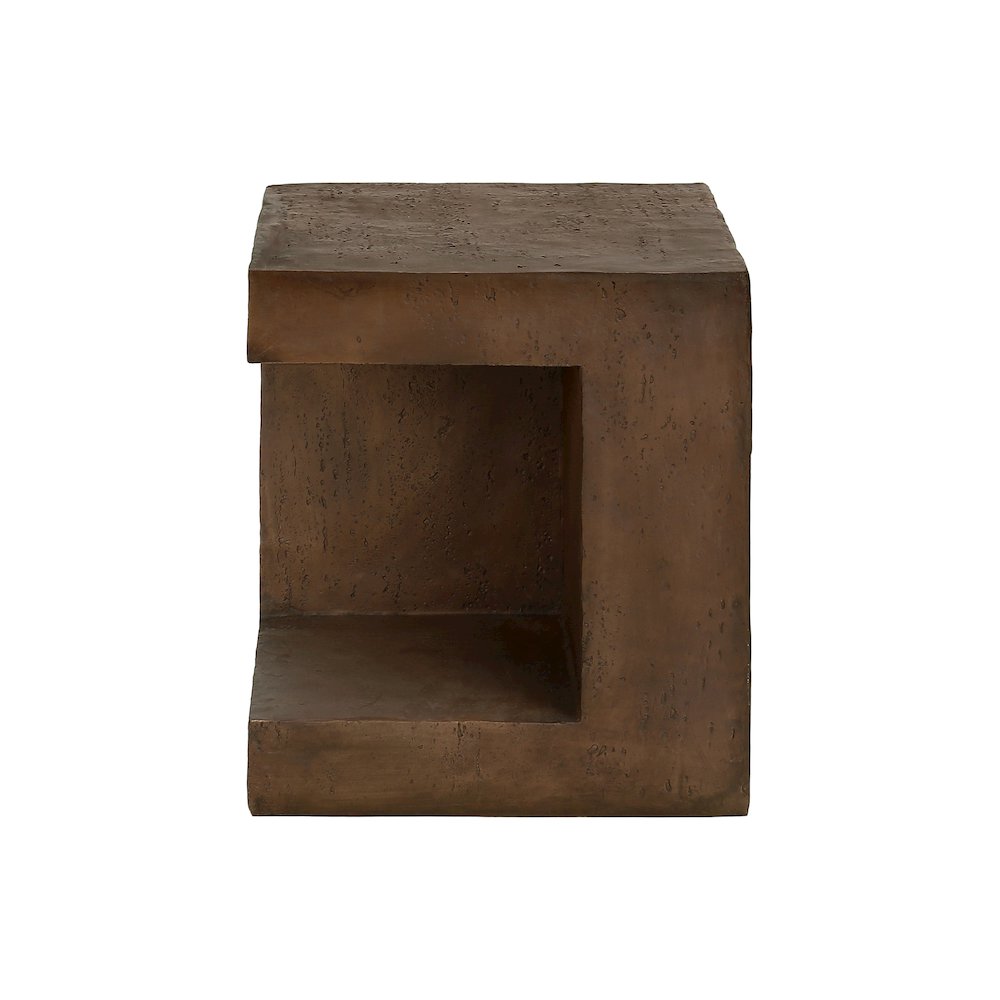 Accent Table, 25H, Side Table, Nightstand, End, Square, Walnut, Contemporary. Picture 2