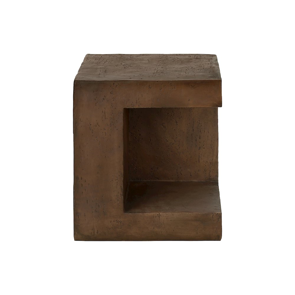 Accent Table, 25H, Side Table, Nightstand, End, Square, Walnut, Contemporary. Picture 4