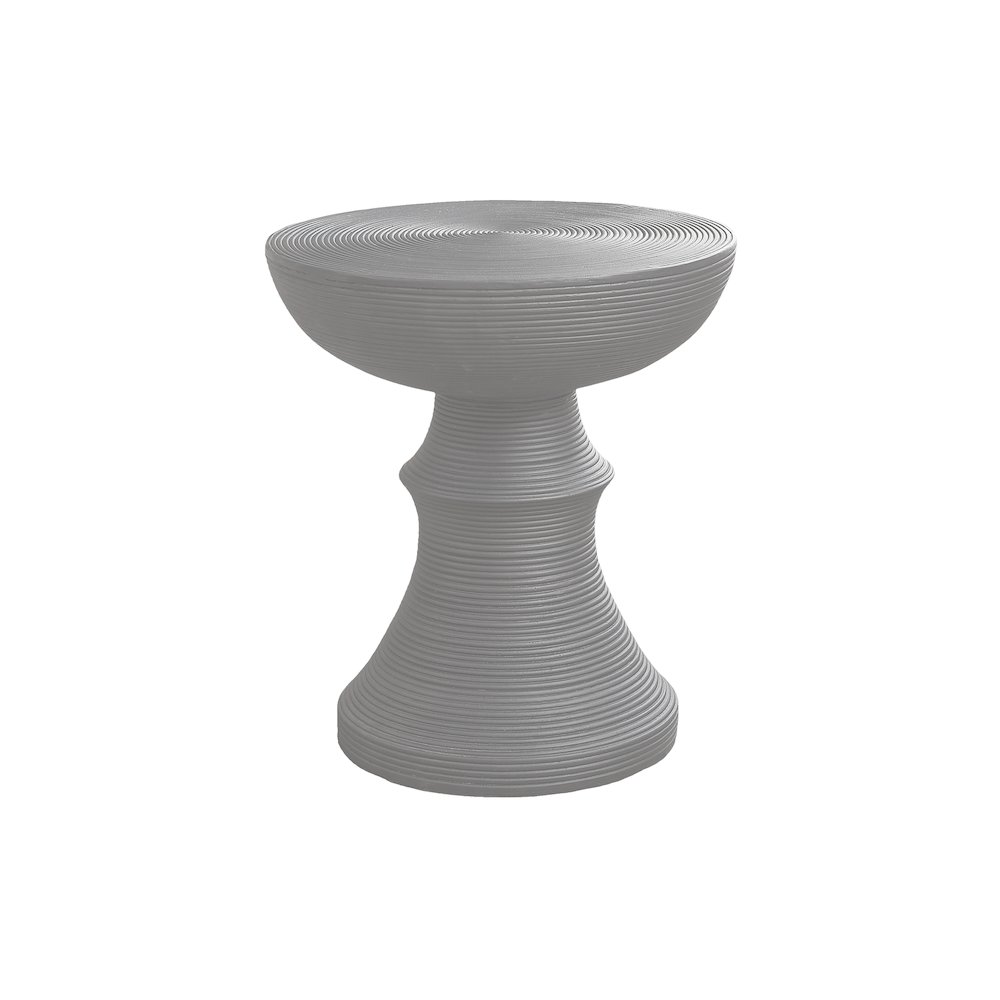 Accent Table, 25H, Side Table, End, Nightstand, Round, Grey, Contemporary. Picture 1