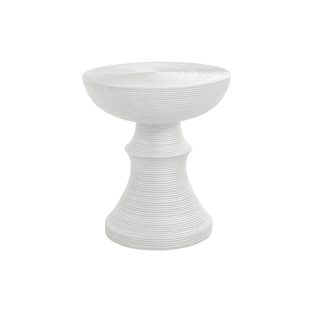 Accent Table, 25H, Side Table, End, Nightstand, Round, White, Contemporary. Picture 1