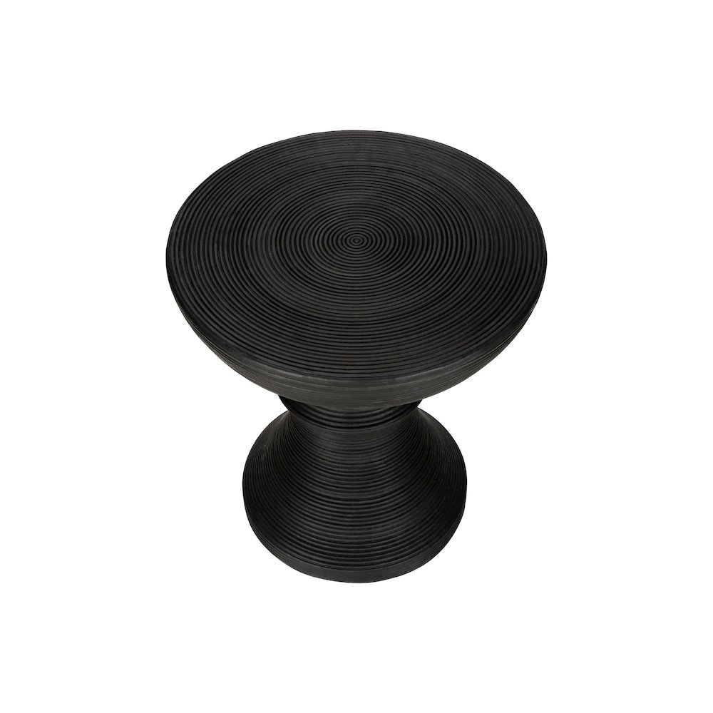 Accent Table, 25H, Side Table, End, Nightstand, Round, Black, Contemporary. Picture 2