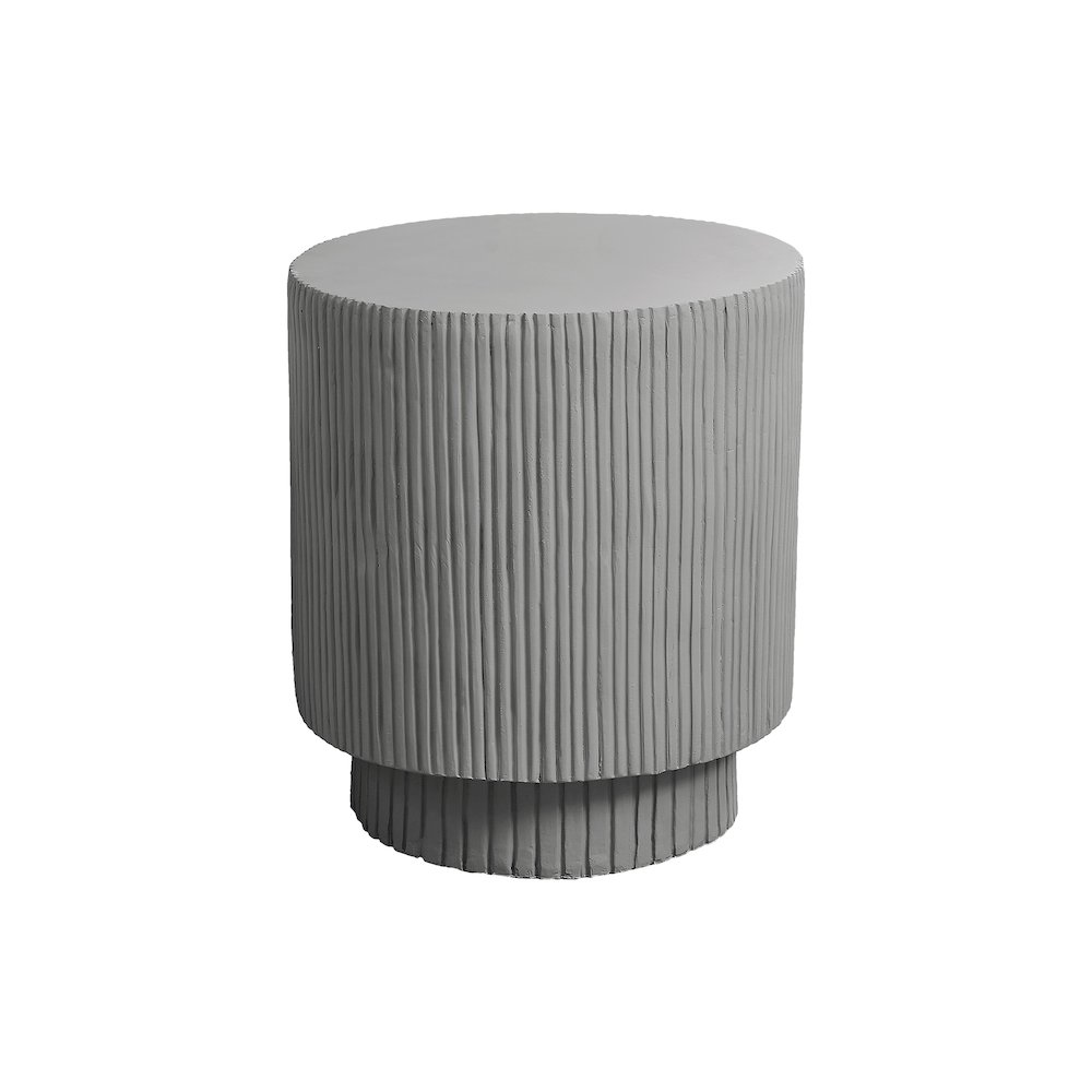 Accent Table, 25H, End, Nightstand, Round, Side Table, Grey, Contemporary. Picture 1
