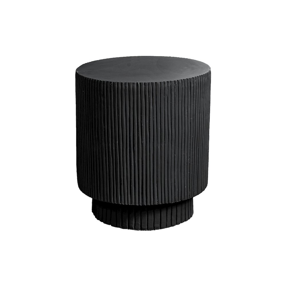 Accent Table, 25H, End, Nightstand, Round, Side Table, Black, Contemporary. Picture 1