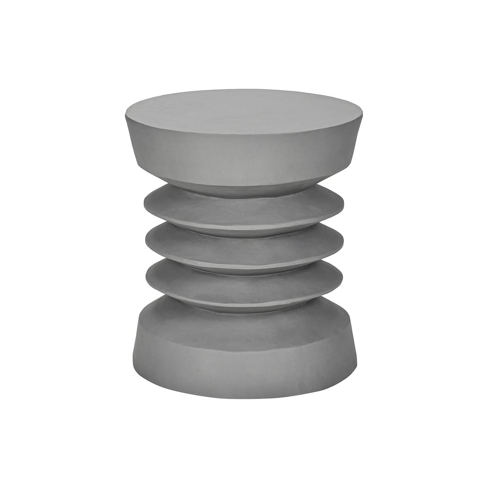 Accent Table, 25H, Side Table, End, Nightstand, Round, Grey, Contemporary. Picture 1