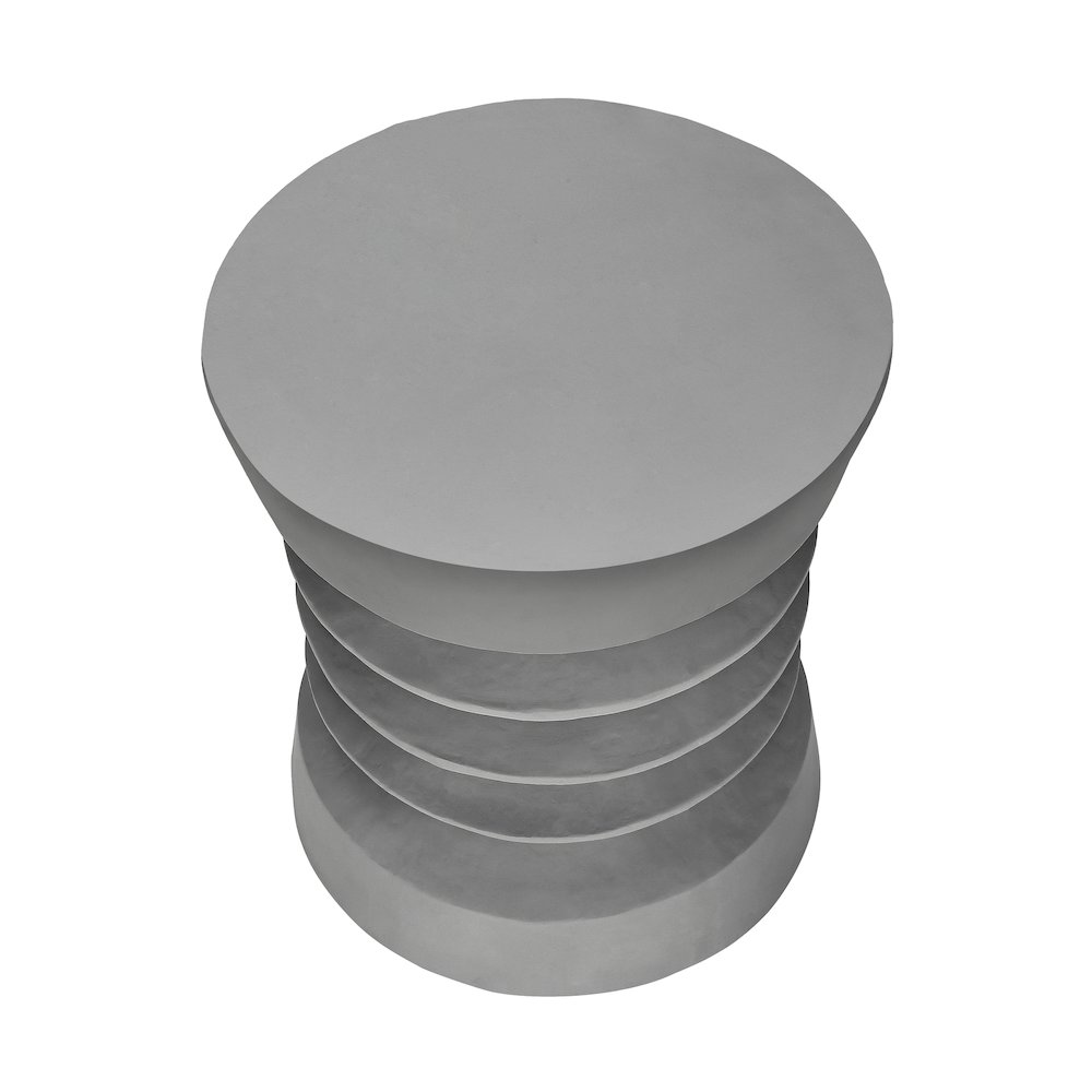 Accent Table, 25H, Side Table, End, Nightstand, Round, Grey, Contemporary. Picture 2