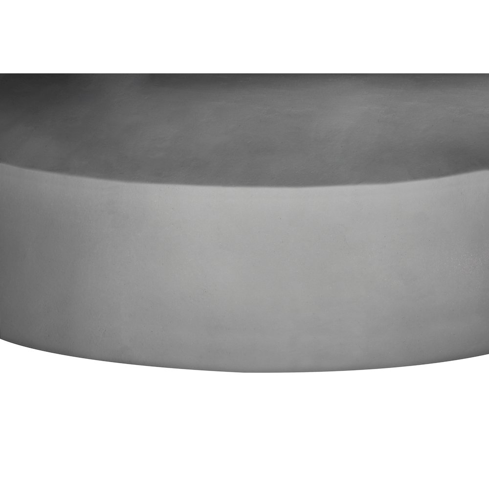 Accent Table, 25H, Side Table, End, Nightstand, Round, Grey, Contemporary. Picture 4