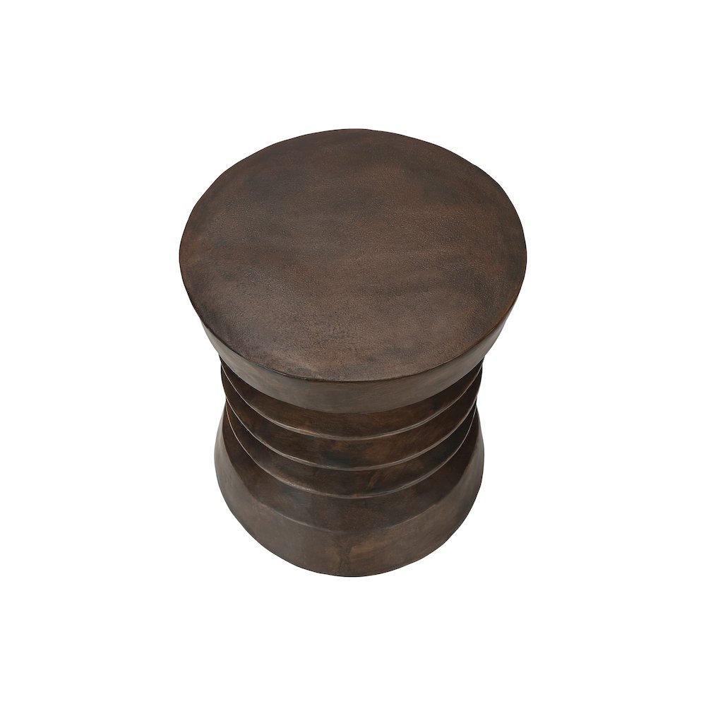 Accent Table, 25H, Side Table, End, Nightstand, Round, Walnut, Contemporary. Picture 2