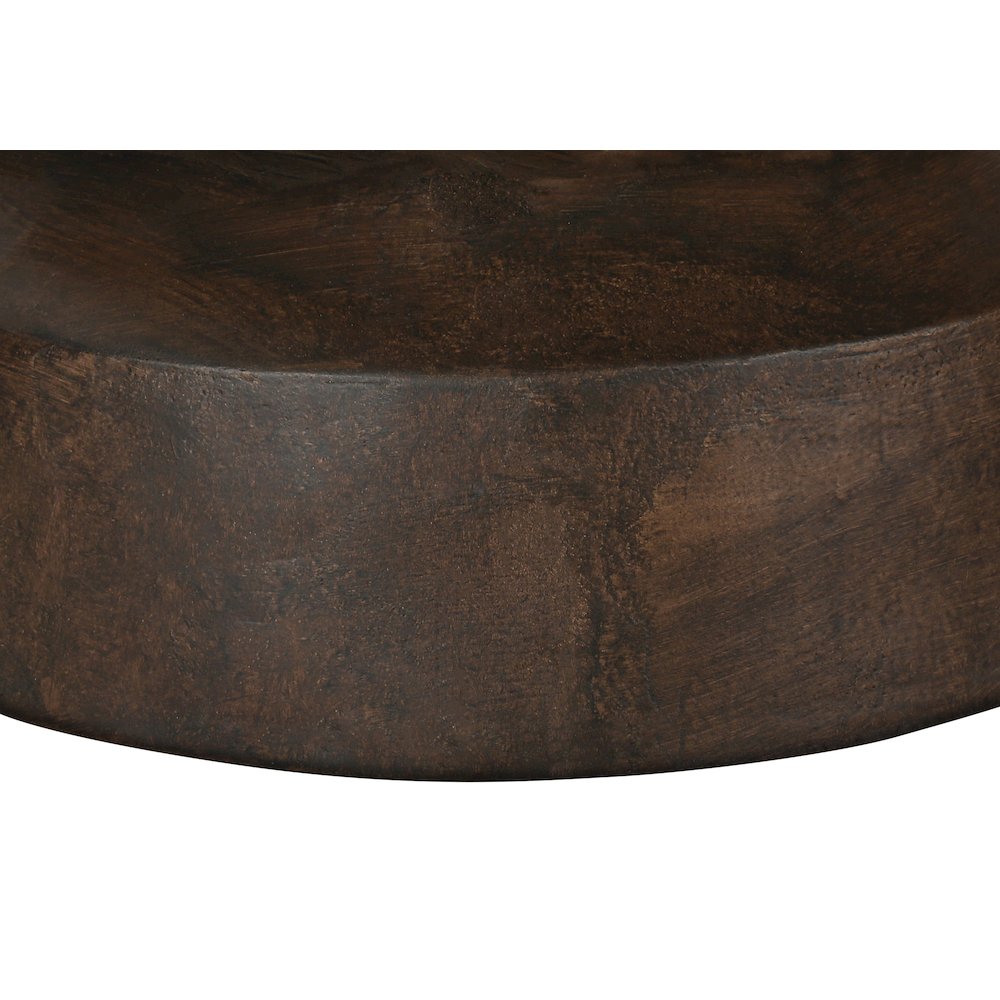 Accent Table, 25H, Side Table, End, Nightstand, Round, Walnut, Contemporary. Picture 4