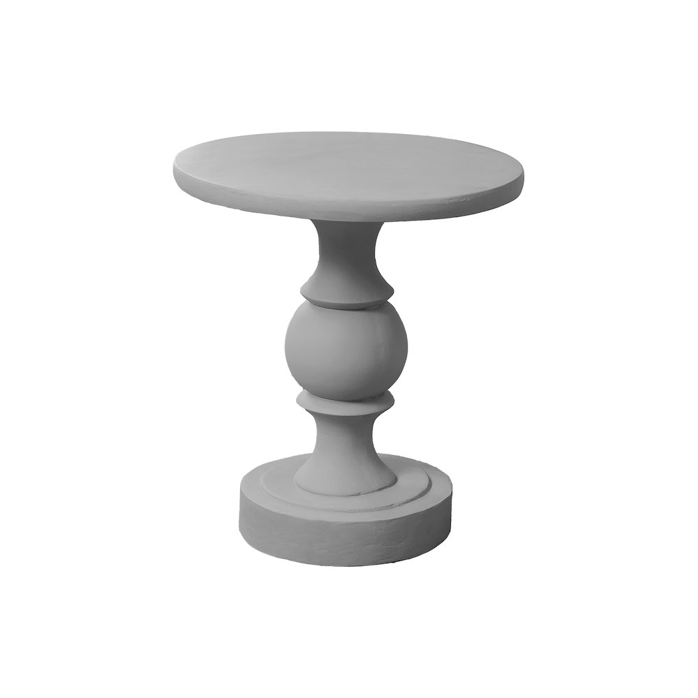 Accent Table, 25H, End, Nightstand, Round, Side Table, Grey, Transitional. Picture 1