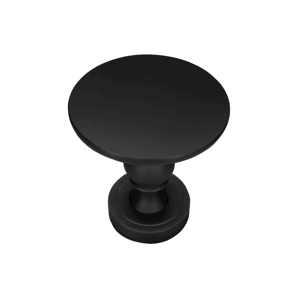 Accent Table, 25H, End, Nightstand, Round, Side Table, Black, Transitional. Picture 2