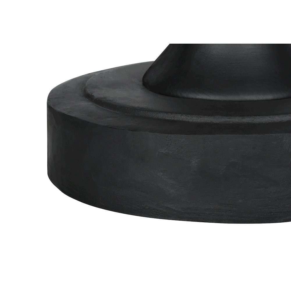 Accent Table, 25H, End, Nightstand, Round, Side Table, Black, Transitional. Picture 4