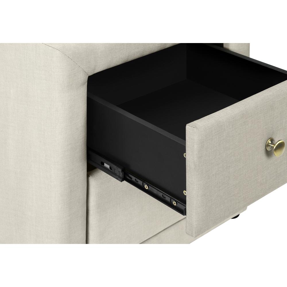 Bedroom Accent, Nightstand, End, Side, Lamp, Storage Drawer, Bedroom. Picture 7
