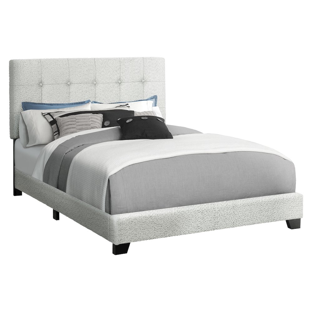 Bed, Full Size, Bedroom, Upholstered, Frame Only, Transitional. Picture 1