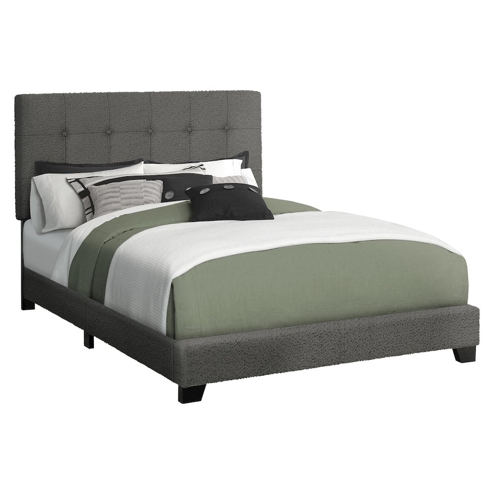 Bed, Full Size, Bedroom, Upholstered, Frame Only, Transitional. Picture 1