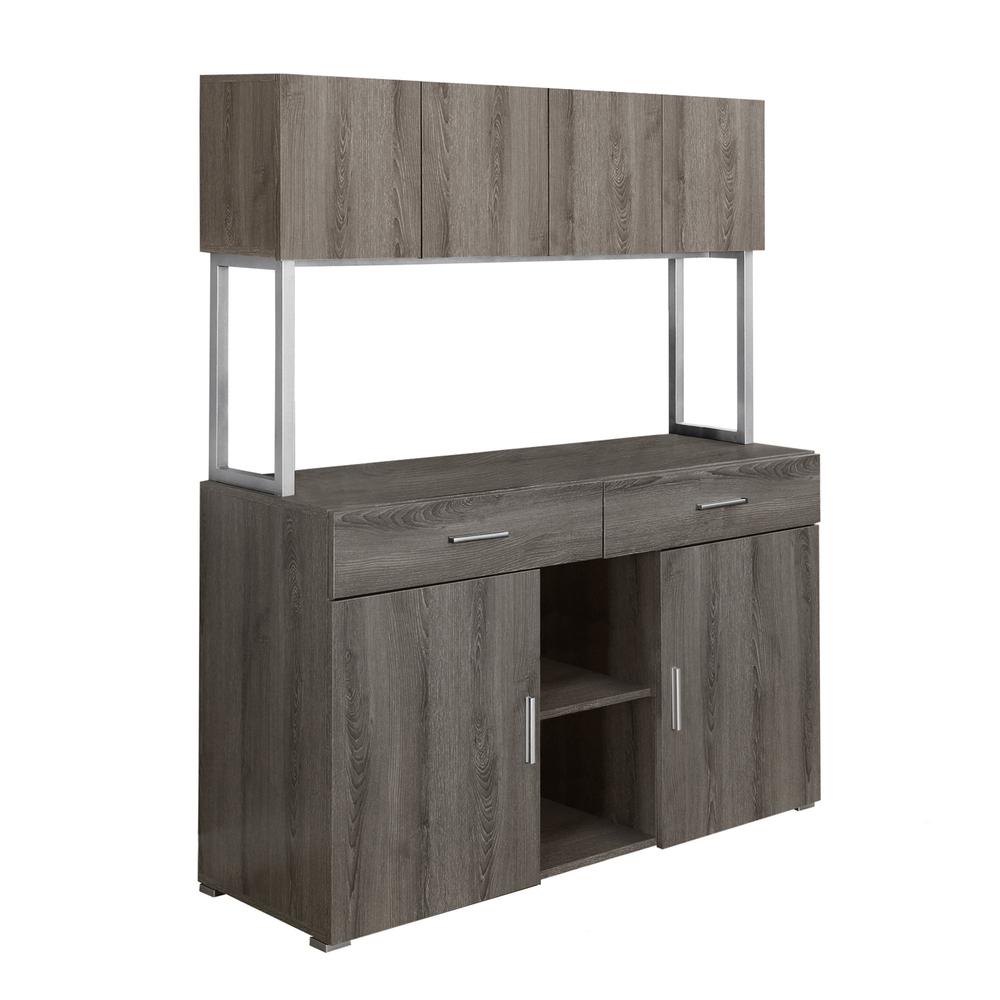 Storage, Drawers, File, Office, Work, Brown Laminate, Grey. Picture 1