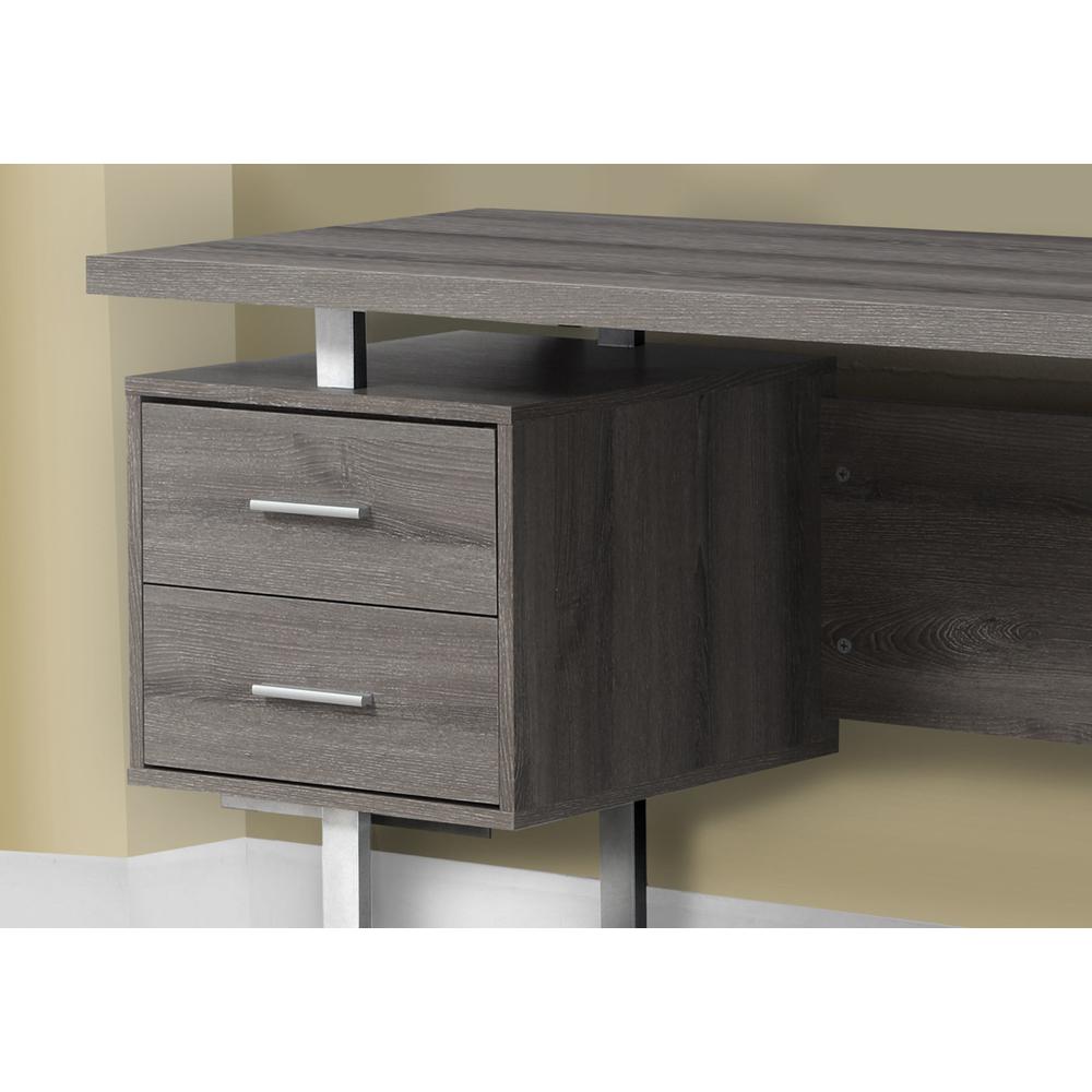 Computer Desk, Home Office, Laptop, Left, Right Set-up, Storage Drawers, 60L. Picture 3
