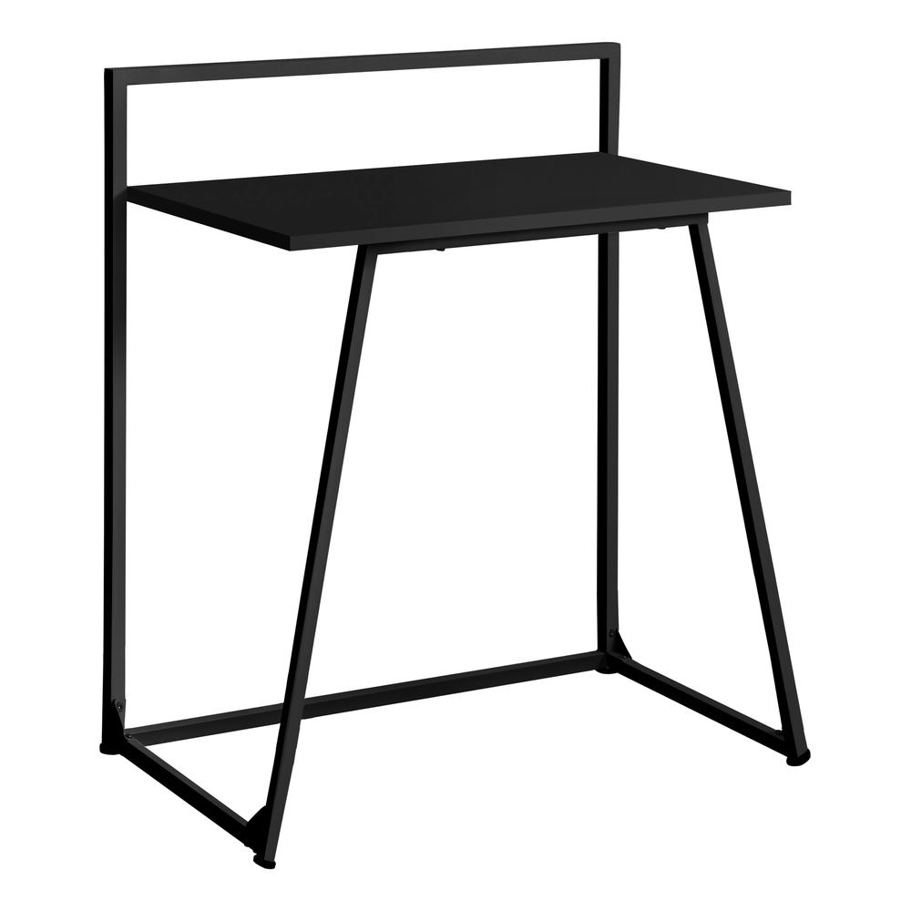 Computer Desk, Home Office, Laptop, 30L, Work, Black Laminate, Black. Picture 1