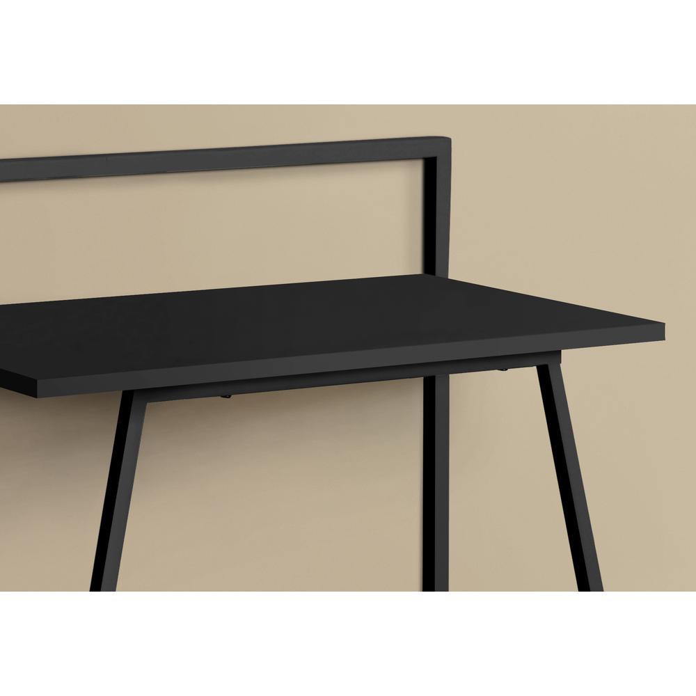 Computer Desk, Home Office, Laptop, 30L, Work, Black Laminate, Black. Picture 3