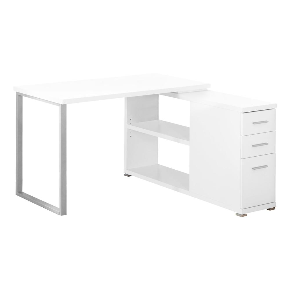 Computer Desk, Home Office, Corner, Left, Right Set-up, Storage Drawers. Picture 1