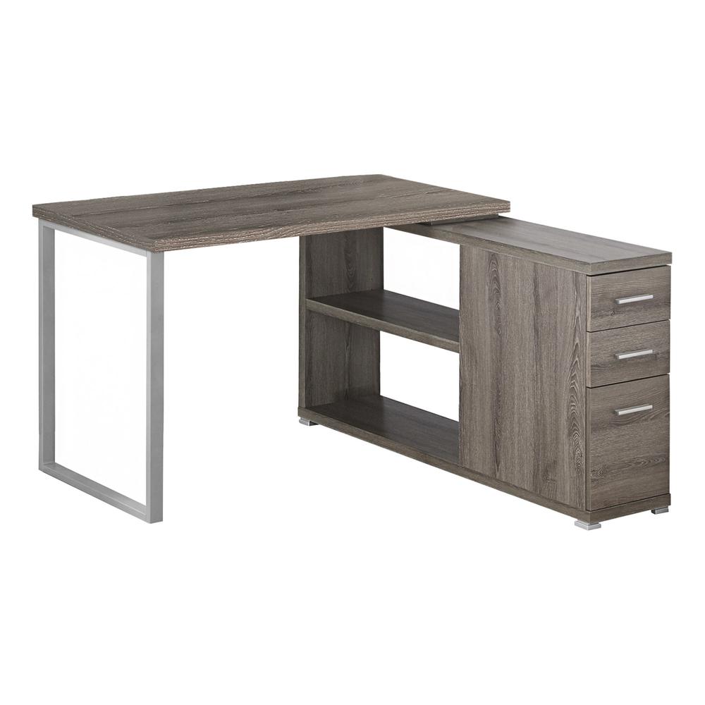 Computer Desk, Home Office, Corner, Left, Right Set-up, Storage Drawers. Picture 1