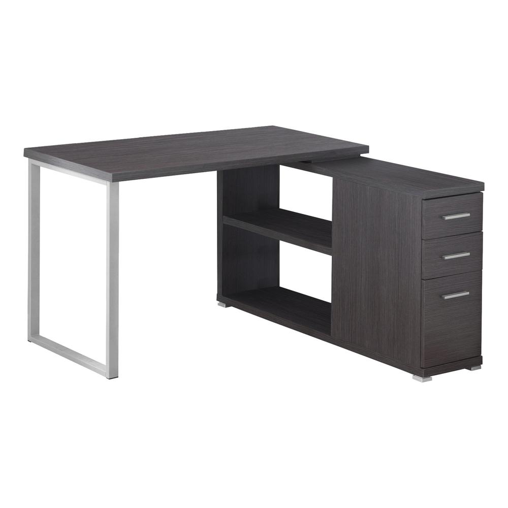 Computer Desk, Home Office, Corner, Left, Right Set-up, Storage Drawers. Picture 1