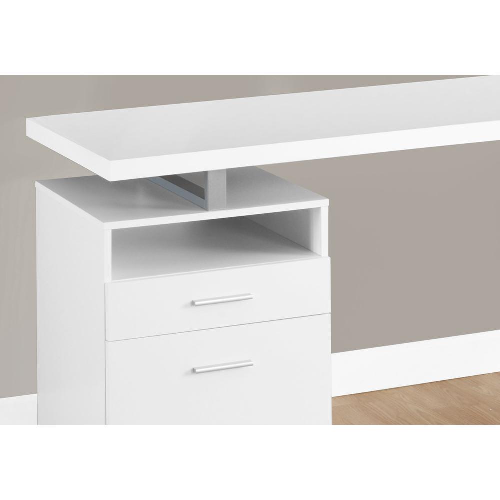 Computer Desk, Home Office, Laptop, Left, Right Set-up, Storage Drawers, 60L. Picture 3