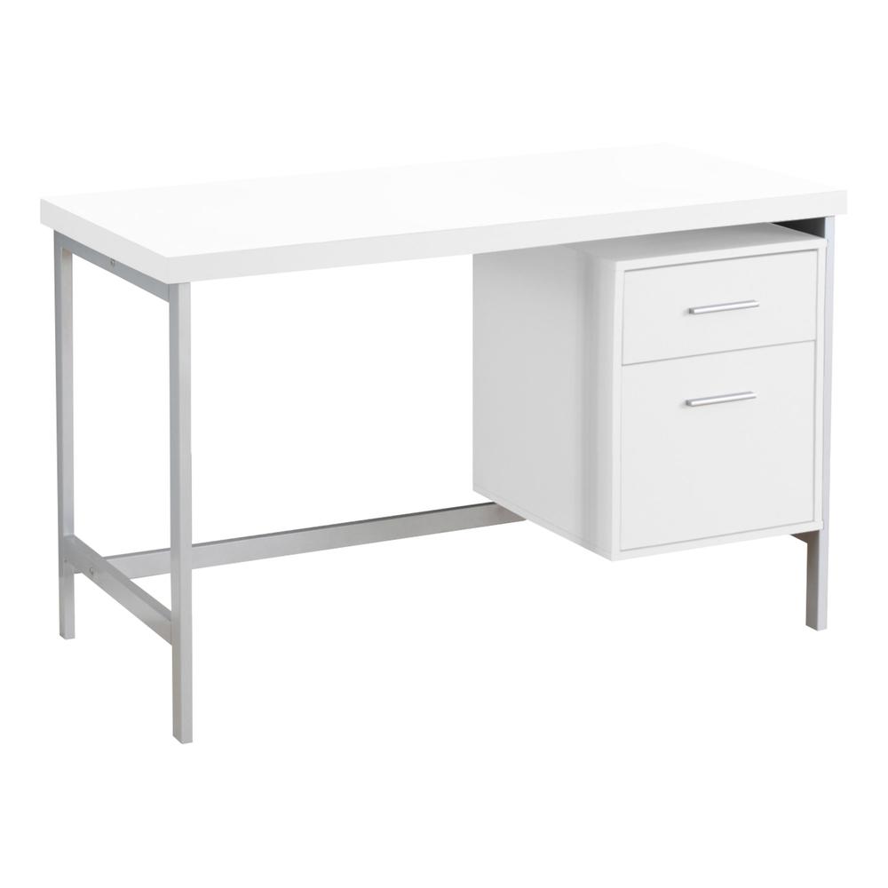 Computer Desk, Home Office, Laptop, Left, Right Set-up, Storage Drawers, 48L. Picture 1